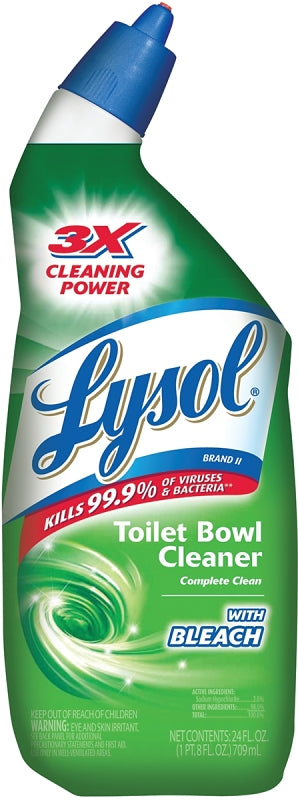 LYSOL Lysol 1920075055 Toilet Bowl Cleaner, 24 oz Can, Liquid, Apple, Blue