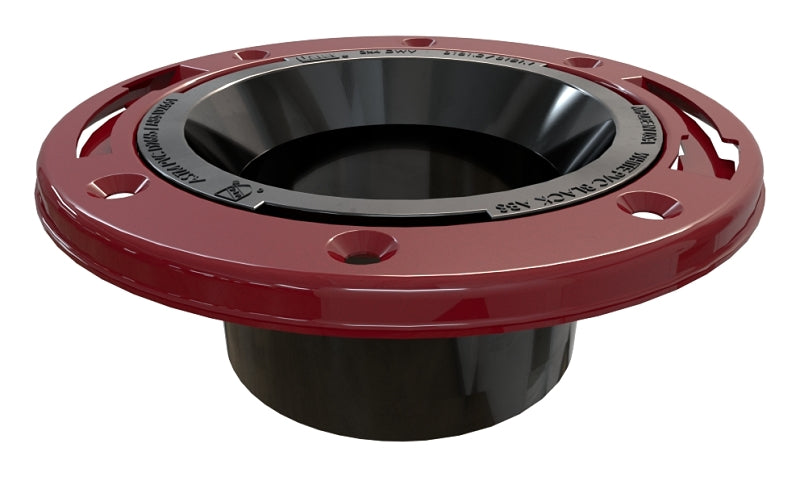 OATEY Oatey 43512 Closet Flange, 3, 4 in Connection, ABS, For: 3 in, 4 in Pipes PLUMBING, HEATING & VENTILATION OATEY   