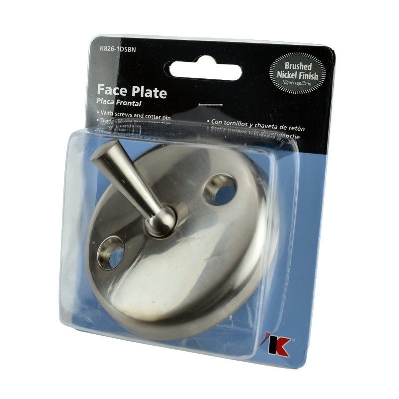 KEENEY Keeney K826-1DSBN Trip Lever Faceplate, Metal, Brushed Nickel PLUMBING, HEATING & VENTILATION KEENEY