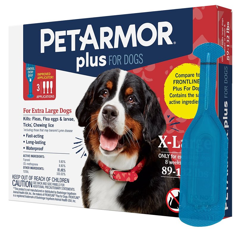 PET ARMOR PetArmor Plus 5390 Flea and Tick Topical Treatment, Liquid Tube PET & WILDLIFE SUPPLIES PET ARMOR