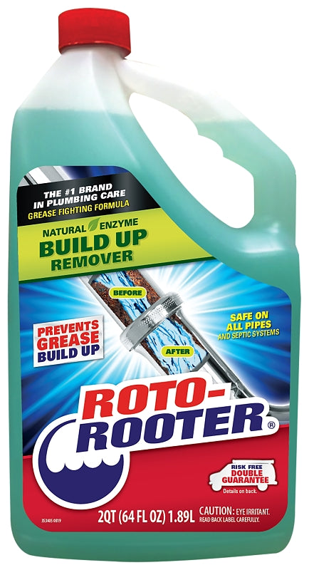 ROTO ROOTER Roto-Rooter 351271 Build-Up Remover, 64 oz, Liquid, Characteristic PLUMBING, HEATING & VENTILATION ROTO ROOTER