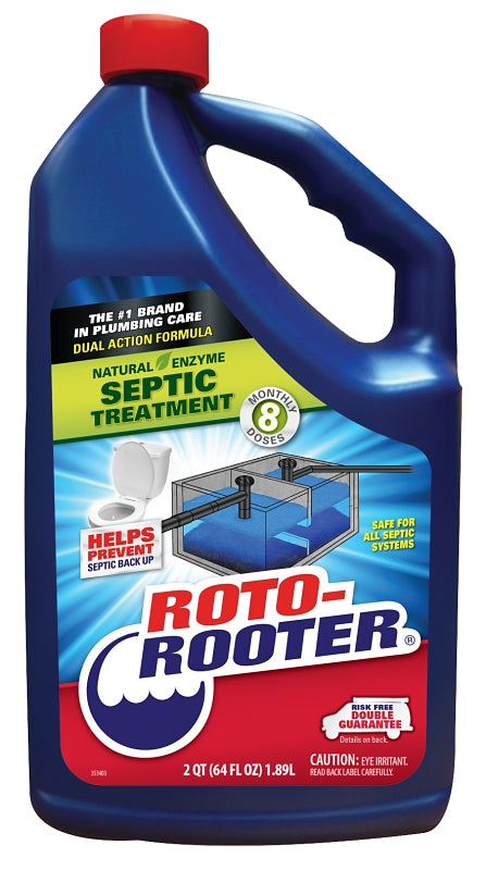 ROTO ROOTER Roto-Rooter 351272 Septic Treatment, Liquid, Characteristic, 64 oz