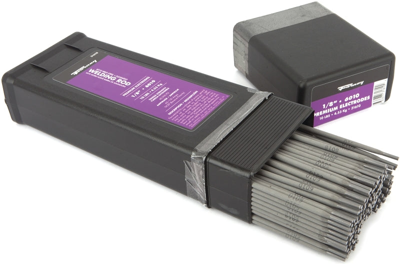 FORNEY Forney 31610 Stick Electrode, 80000 psi Tensile Strength, Applicable Materials: Mild Steel, 1/8 in Dia, 14 in L