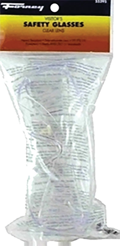 FORNEY Forney 55295 Safety Glasses, Polycarbonate Lens, Clear Frame