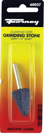 FORNEY Forney 60027 Grinding Point, 3/4 x 1-1/8 in Dia, 1/4 in Arbor/Shank, 60 Grit, Coarse, Aluminum Oxide Abrasive TOOLS FORNEY