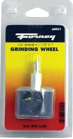 FORNEY Forney 60051 Grinding Wheel, 1 x 1-1/2 in Dia, 1/4 in Arbor/Shank, 60 Grit, Coarse, Aluminum Oxide Abrasive TOOLS FORNEY