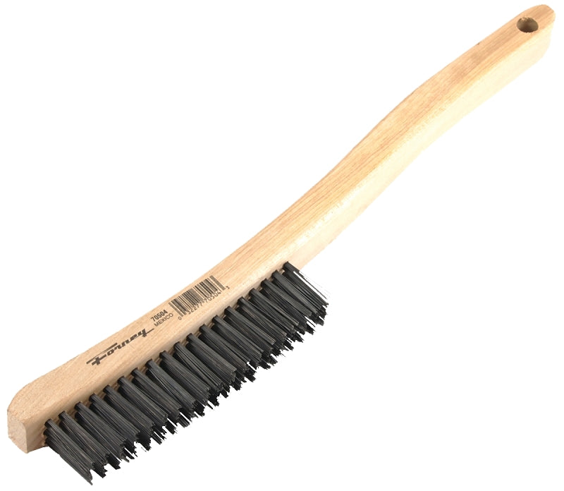 FORNEY Forney 70504 Scratch Brush, 0.014 in L Trim, Carbon Steel Bristle, 13-3/4 in OAL