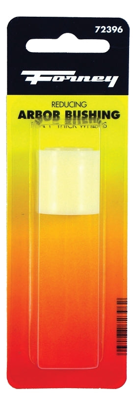 FORNEY Forney 72396 Series Reducing Bushing Adapter, Specifications: 1/2 in, 3/4 in Arbor, 5/8 in, Round Shape, Plastic