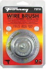 FORNEY Forney 72731 Wire Cup Brush, 3 in Dia, 0.012 in Dia Bristle, Steel Bristle