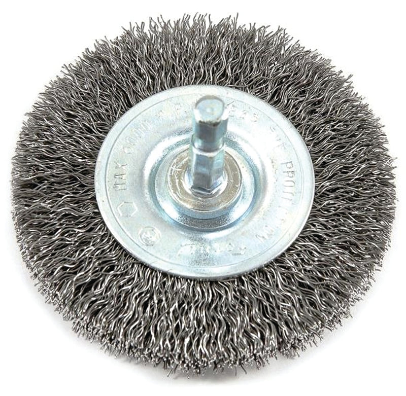 FORNEY Forney 72733 Wire Wheel Brush, 2-1/2 in Dia, 0.012 in Dia Bristle