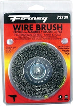 FORNEY Forney 72739 Wire Wheel Brush, 4 in Dia, 0.012 in Dia Bristle