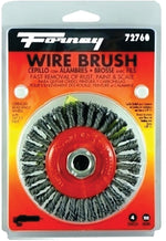 FORNEY Forney 72760 Wire Wheel Brush, 4 in Dia, 5/8-11 Arbor/Shank, Stringer Bead Bristle, 0.02 in Dia Bristle
