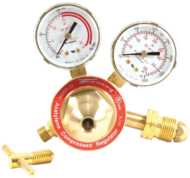 FORNEY Forney 87091 Acetylene Regulator, 2 in Connection TOOLS FORNEY