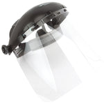 FORNEY Forney 58605 Face Shield, Polyethylene Visor, Clear Visor, Ratchet Headgear
