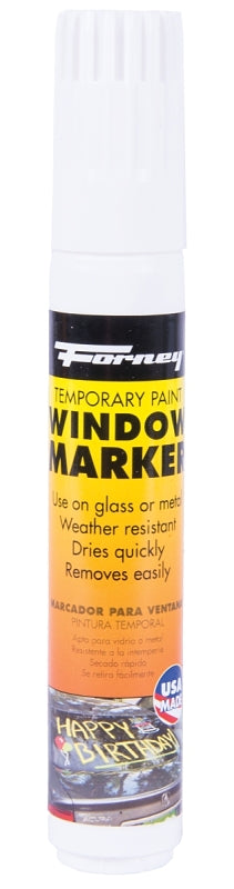 FORNEY Forney 70853 Solvent Based Window Marker, White