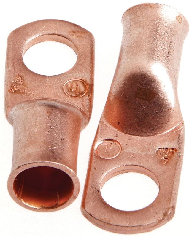 FORNEY Forney 60092 Series Cable Lug, For: #4 Cable, 5/16 in Stud, #4 Wire, Copper