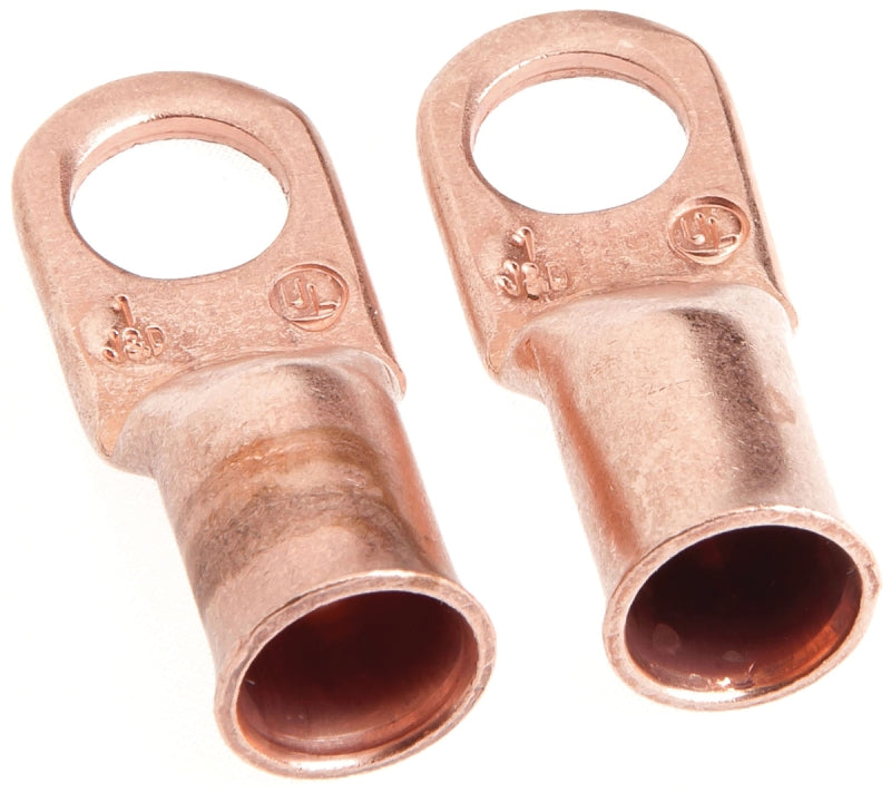 FORNEY Forney 60095 Series Cable Lug, For: #1 Cable, 3/8 in Stud, #1 Wire, Copper