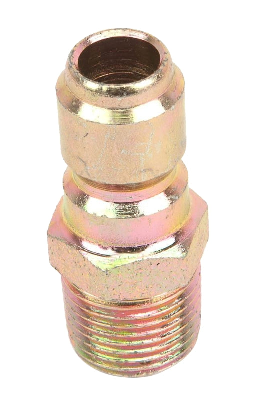 FORNEY Forney 75136 Plug, 3/8 in Connection, Quick Connect Plug x MNPT, Steel