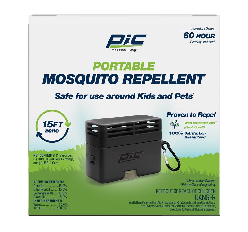 PIC PIC PIC-GO Portable Mosquito Botanical Repellent, Cartridge Refill, 60 hr Refill LAWN & GARDEN PIC