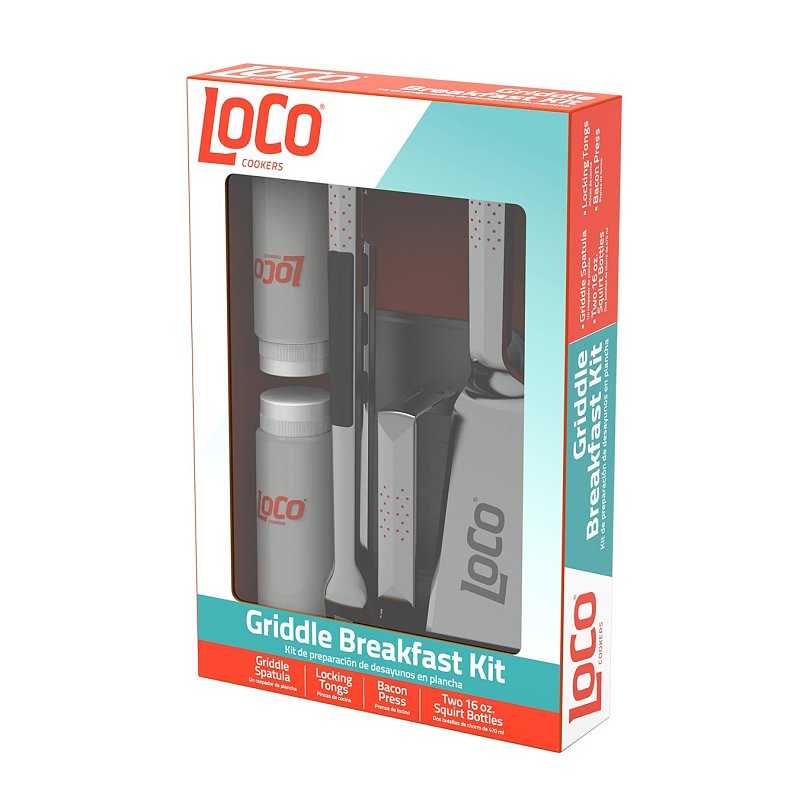 LOCO LoCo 2023050269 Griddle Breakfast Kit, Stainless Steel Blade OUTDOOR LIVING & POWER EQUIPMENT LOCO