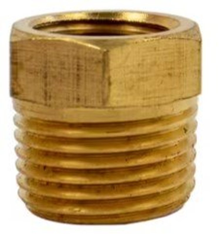 FORNEY INDUSTRIES Forney 75110 Pressure Washer Reducer, 3/8 x 1/4 in Connection, MNPT x FNPT, Brass