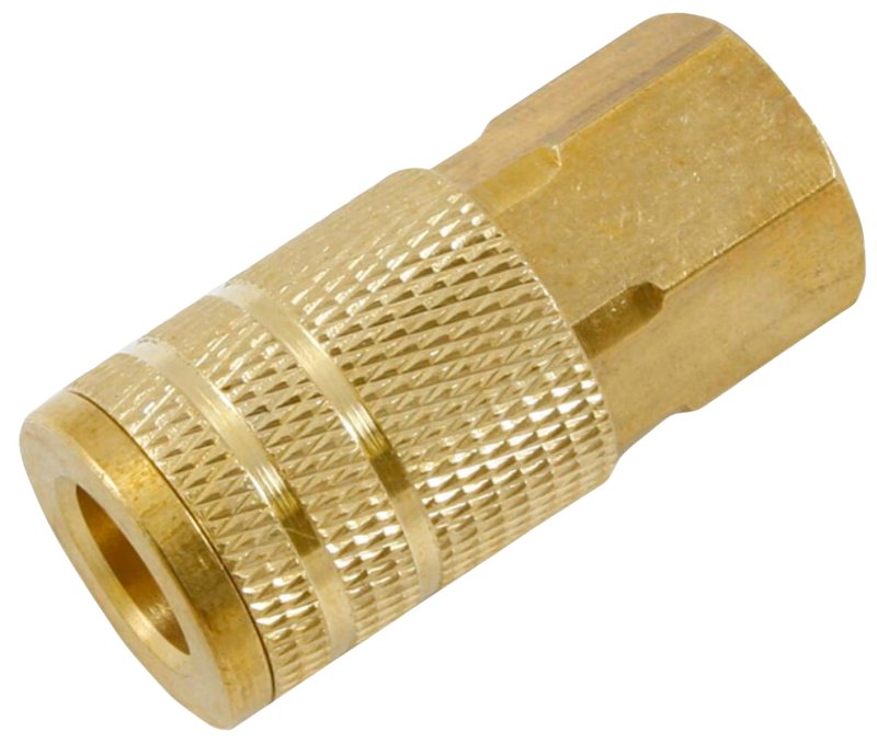 FORNEY INDUSTRIES Forney 75479 Coupler, Industrial/Milton Style, 1/4 x 3/8 in, FNPT, Brass TOOLS FORNEY INDUSTRIES