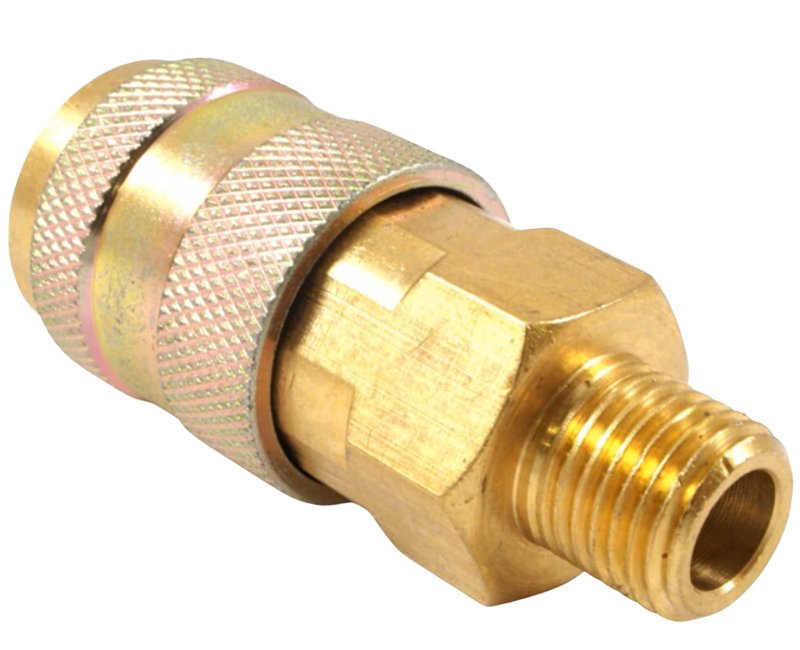 FORNEY INDUSTRIES Forney 75526 Coupler, Universal, 1/4 in, MNPT, Brass TOOLS FORNEY INDUSTRIES