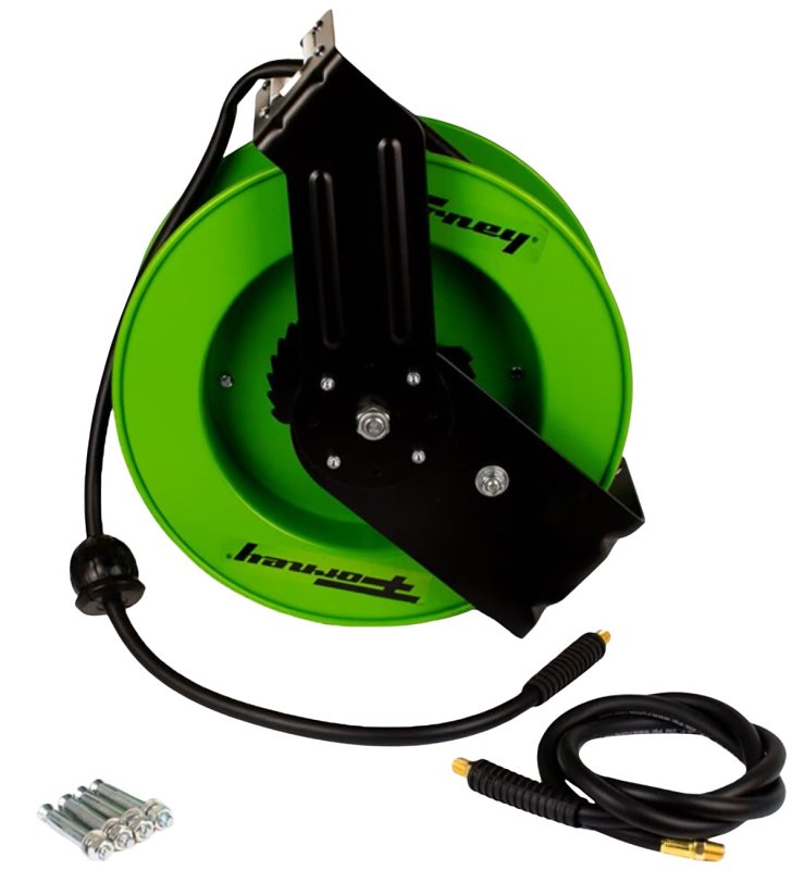 FORNEY INDUSTRIES AIR HOSE REEL HYBRD 3/8INX50FT TOOLS FORNEY INDUSTRIES