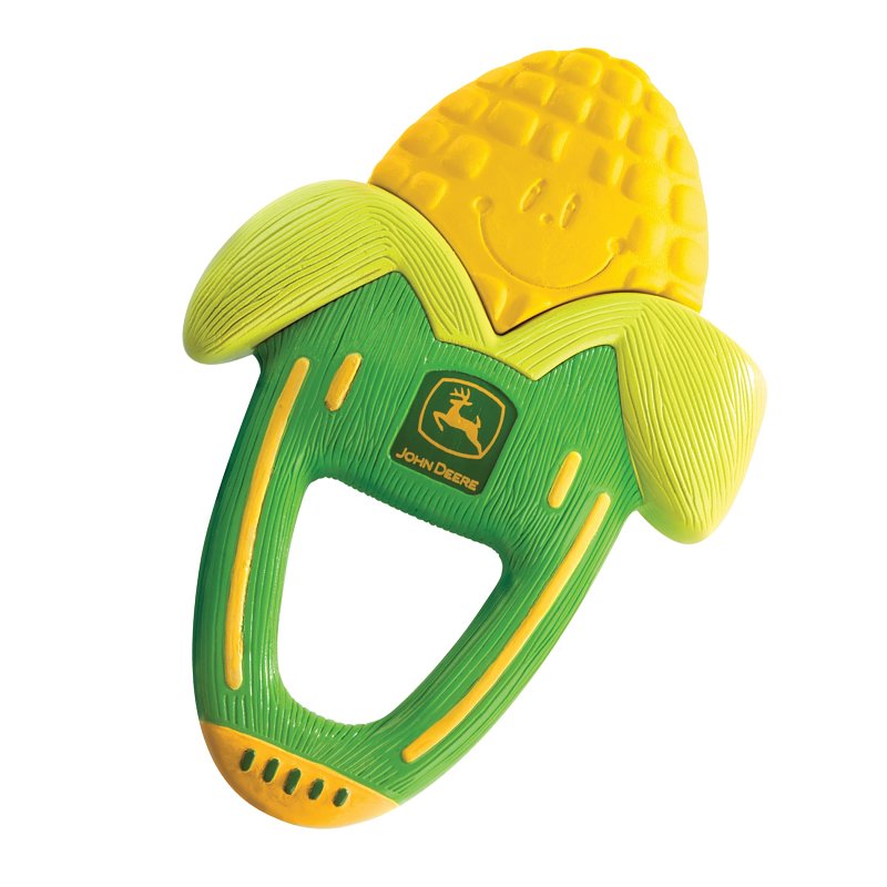 TOMY INTERNATIONAL John Deere Toys Y5208 Vibrating and Massaging Corn Teether, Plastic/Rubber HOUSEWARES TOMY INTERNATIONAL