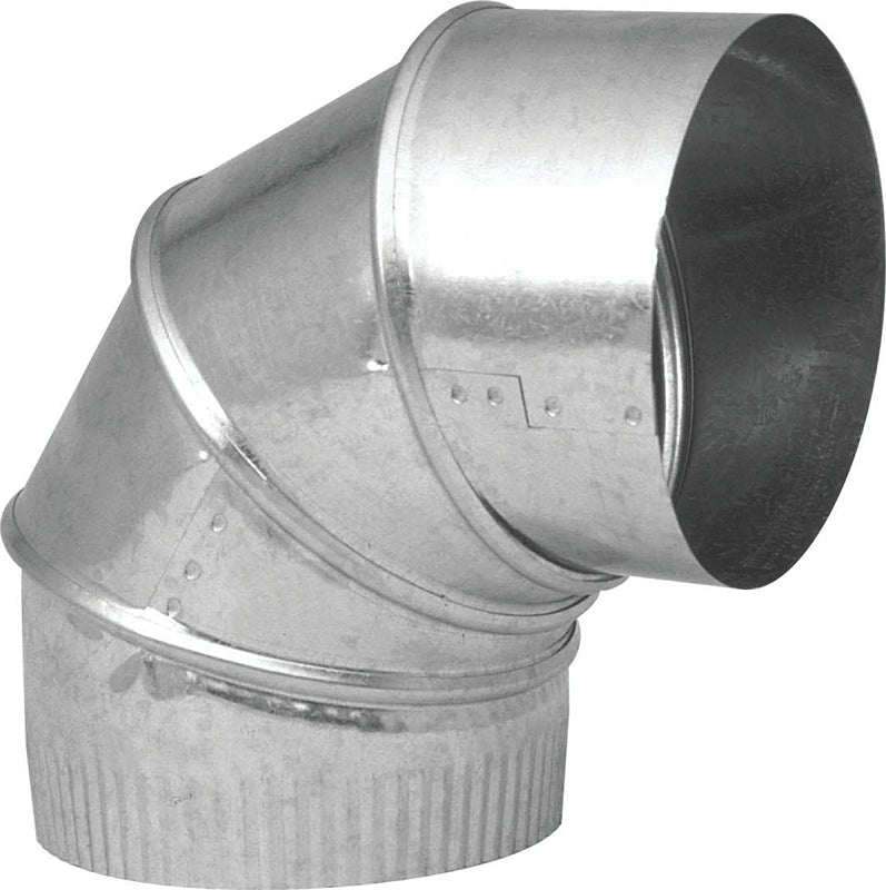 IMPERIAL Imperial GV0301-C Adjustable Elbow, 8 in Connection, 24 Gauge, Galvanized PLUMBING, HEATING & VENTILATION IMPERIAL