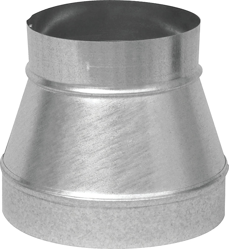 IMPERIAL Imperial GV1269 Stove Pipe Reducer, 9 x 6 in, 26 ga Thick Wall, Mill finish, Galvanized PLUMBING, HEATING & VENTILATION IMPERIAL