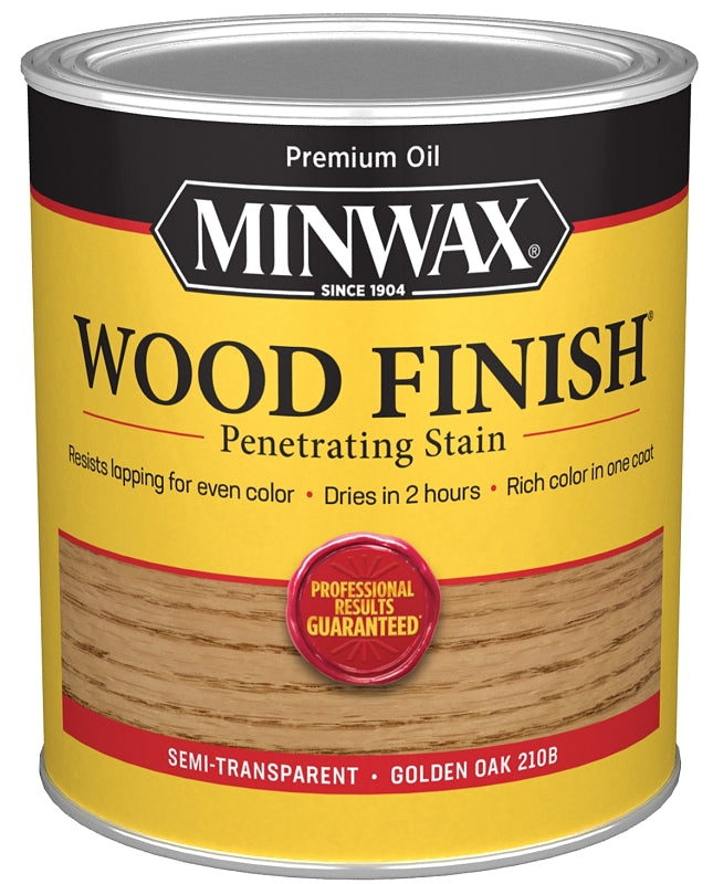 MINWAX Minwax 70001444 Wood Stain, Golden Oak, Liquid, 1 qt Can PAINT MINWAX