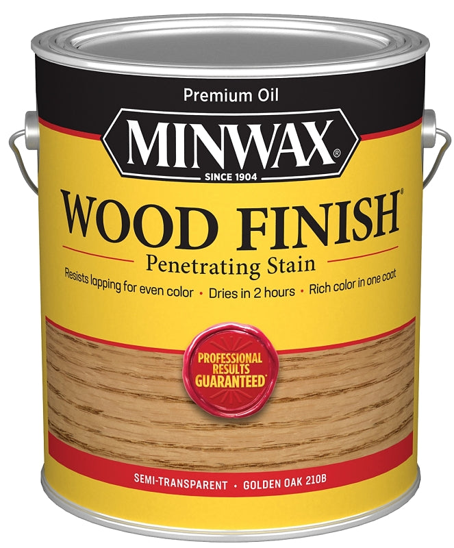 MINWAX Minwax 71001000 Wood Stain, Oil Base, Golden Oak, Liquid, 1 gal, Can