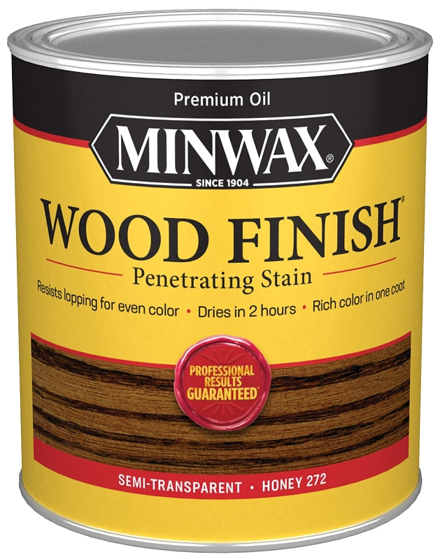 MINWAX Minwax 700494444 Wood Stain, Honey, Liquid, 1 qt, Can PAINT MINWAX