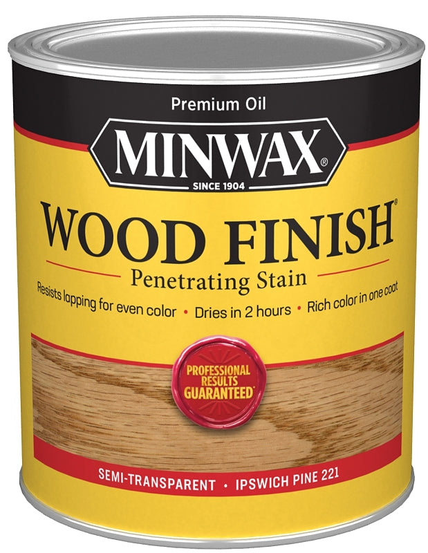 MINWAX Minwax 70004444 Wood Stain, Ipswich Pine, Liquid, 1 qt Can PAINT MINWAX