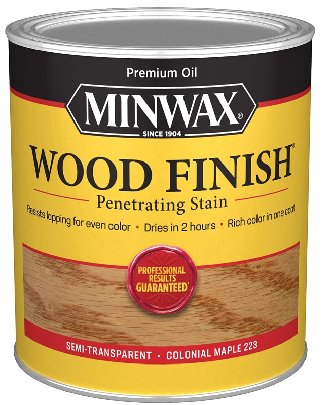 MINWAX Minwax 70005444 Wood Stain, Colonial Maple, Liquid, 1 qt Can PAINT MINWAX