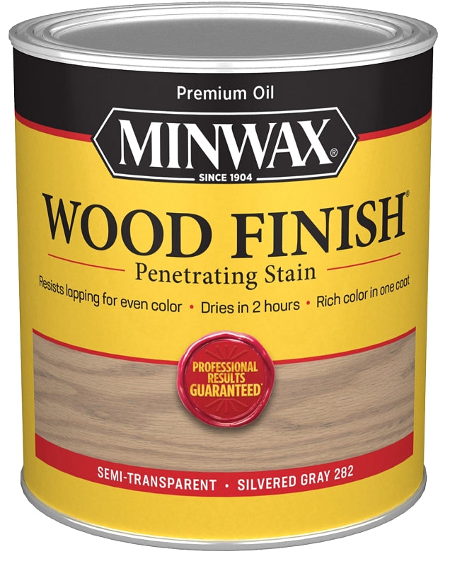 MINWAX Minwax 701024444 Wood Stain, Silver Gray, Liquid, 1 qt