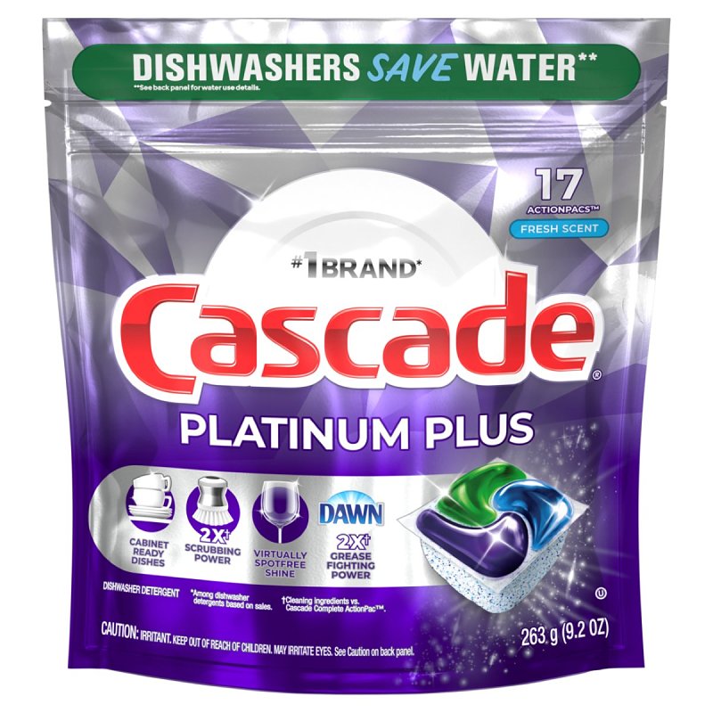 CASCADE DETERGENT DISHWASHER PACS FRSH CLEANING & JANITORIAL SUPPLIES CASCADE