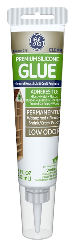 HENKEL CONSUMER ADHESIVES GE Silicone 2 2823396 Glue, Clear, 2.8 fl-oz Squeeze Tube PAINT HENKEL CONSUMER ADHESIVES