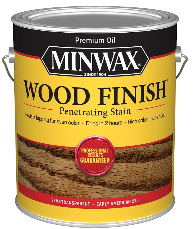 MINWAX Minwax 71008000 Wood Stain, Oil Base, Early American, Liquid, 1 gal, Can