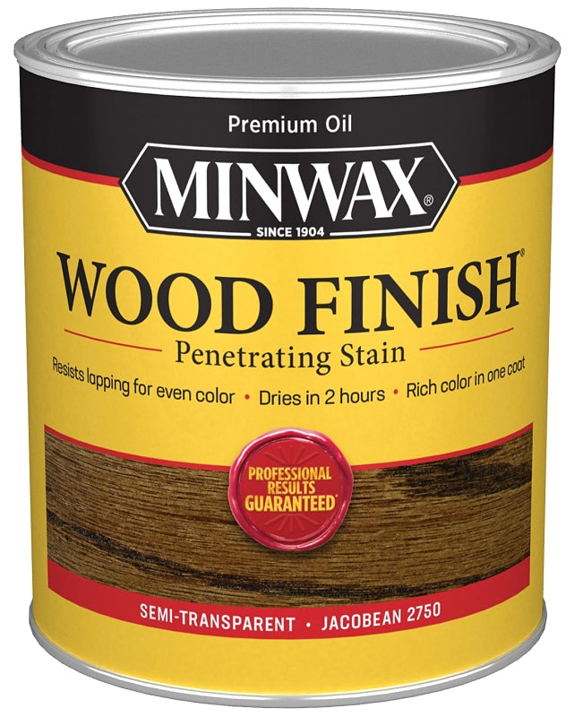 MINWAX Minwax 70014444 Wood Stain, Jacobean, Liquid, 1 qt Can PAINT MINWAX