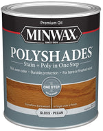 MINWAX Minwax 61420444 Waterbased Polyurethane Stain, Oil, Water Base, Pecan, Gloss, 1 qt Can, 0.9 Specific Gravity PAINT MINWAX