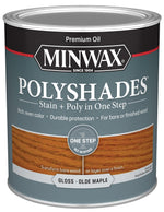 MINWAX Minwax 61430444 Waterbased Polyurethane Stain, Gloss, Liquid, Olde Maple, 1 qt, Can PAINT MINWAX