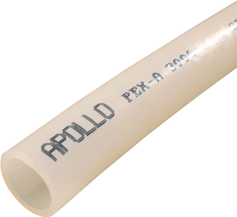 APOLLO Apollo EPPW512 Pipe Tubing, 1/2 in, PEX-A, Polyethylene, White, 5 ft L