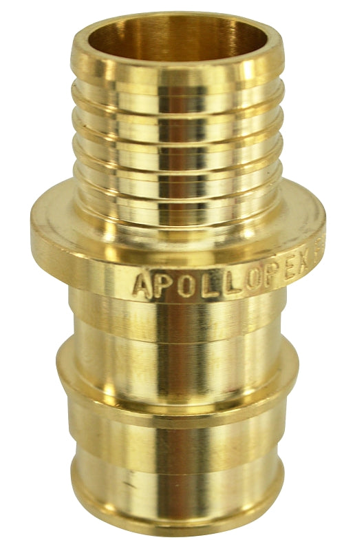 APOLLO Apollo ExpansionPEX Series EPXBC3434 Coupling, 3/4 in, Barb, PEX-A, Brass, 200 psi Pressure