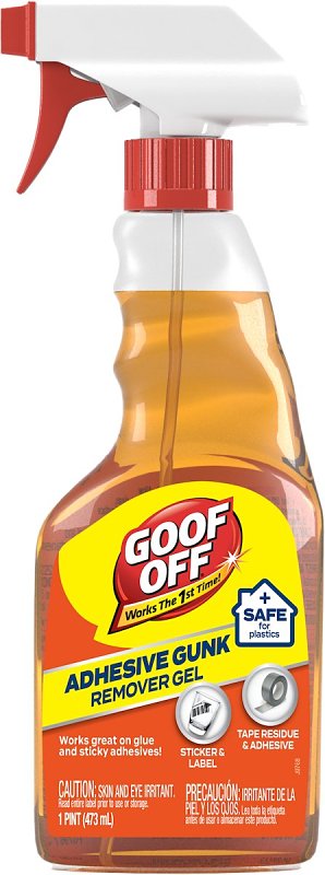 GOOF OFF Goof Off FG796 Adhesive Gunk Remover, Gel, Citrus, 16 oz