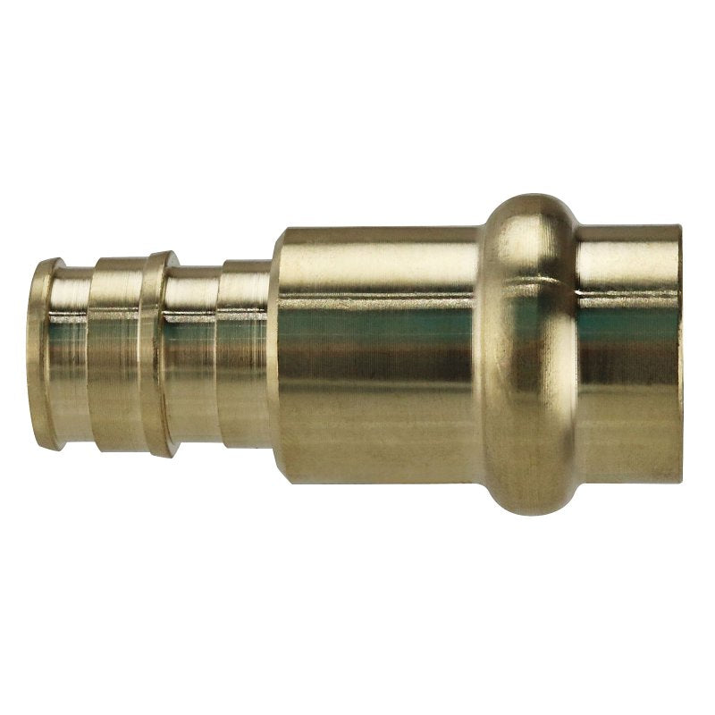 APOLLO Apollo EPXPR1212 Adapter, 1/2 in, PEX Barb x Press-Fit, PEX-A, Brass, 200 psi Pressure PLUMBING, HEATING & VENTILATION APOLLO