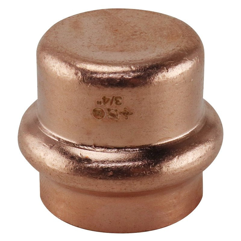 APOLLO Apollo XPRCAP34 Tube Cap, 3/4 in, Press Fit, Copper, 300 psi Pressure