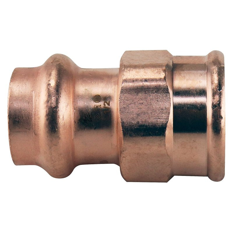 APOLLO Apollo XPRFA12 Adapter, 1/2 in, FPT x Press-Fit, Copper, 300 psi Pressure PLUMBING, HEATING & VENTILATION APOLLO