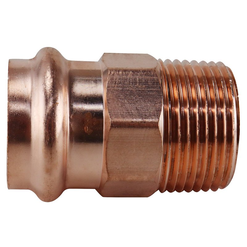 APOLLO Apollo XPRMA1 Adapter, 1 in, MPT x Press Fit, Copper, 300 psi Pressure